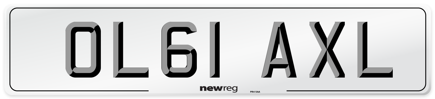 OL61 AXL Number Plate from New Reg